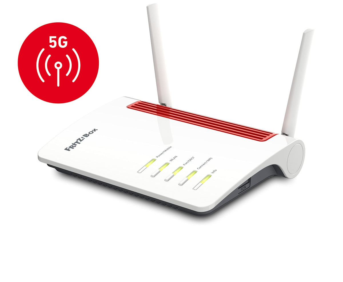 FRITZ!Box 6850 5G – LTE/5G-Router mit WLAN AC+N, DECT, USB 3.0 & 4x LANw