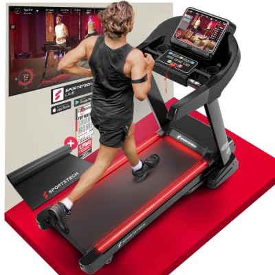 Sportstech F37s: Klappbares Laufband, 7 PS, 20 km/h, Steigung & Appl