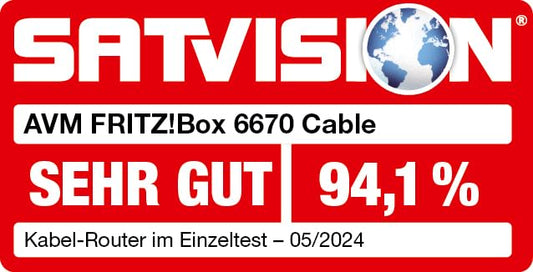 FRITZ!Box 6670 Cable – Wi-Fi 7 Kabelrouter mit DOCSIS 3.1, Zigbee & 2.5-Gbit-LANw
