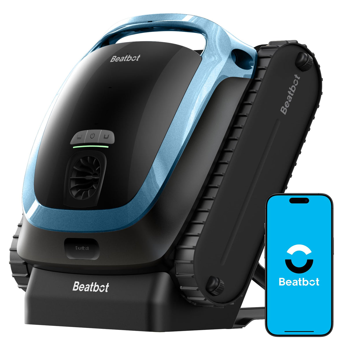 Beatbot AquaSense 2 Akku Poolroboter, Boden & Wand, Wasserlinie doppelt, bis 300㎡, Midnight Bluef