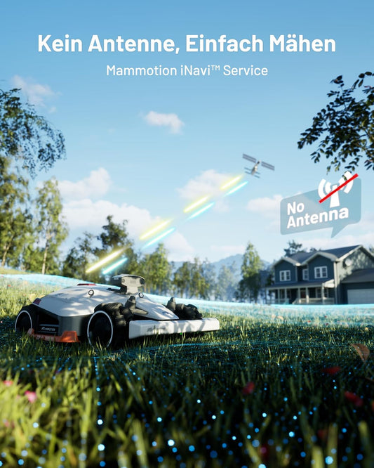 MAMMOTION LUBA 2 AWD 5000X Mähroboter 5000 m², NetRTK+Vision, ohne Kabel, 80 % Steigungf