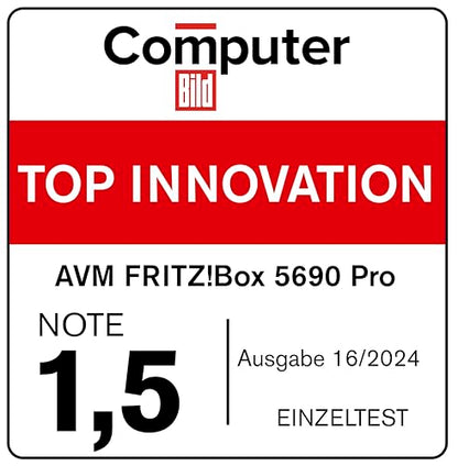 FRITZ!Box 5690 Pro – Wi-Fi 7 Triband-Router für DSL & Glasfaser, Mesh & DECTw