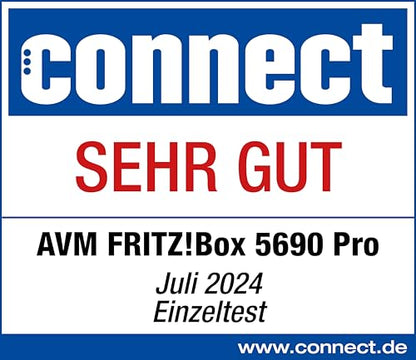 FRITZ!Box 5690 Pro – Wi-Fi 7 Triband-Router für DSL & Glasfaser, Mesh & DECTw