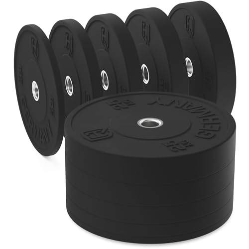 HQ Germany 50mm Vollgummi Bumper Plates - Gewichtsscheiben Set für Trainingl