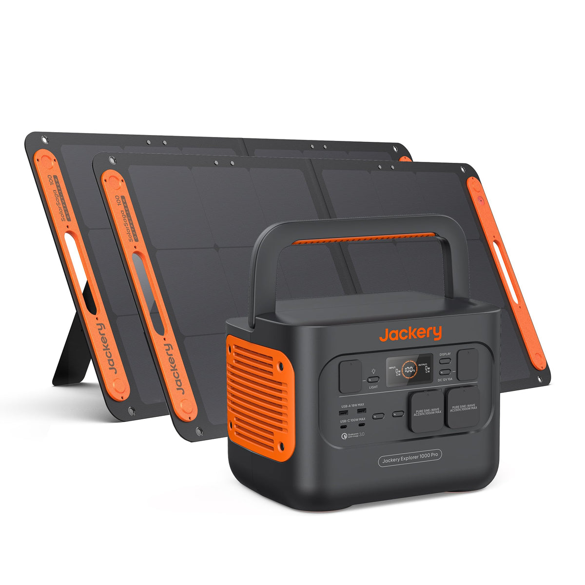 Jackery 1000 V2 Powerstation 1070Wh, 1500W, mit 200W Solarpanel & Schnellladungf