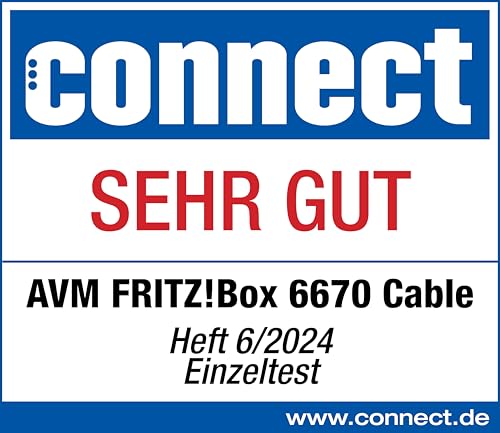 FRITZ!Box 6670 Cable – Wi-Fi 7 Kabelrouter mit DOCSIS 3.1, Zigbee & 2.5-Gbit-LANw