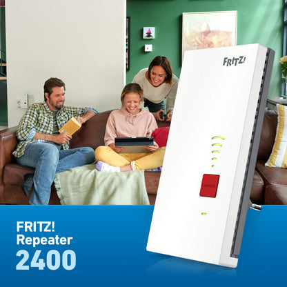 FRITZ!Repeater 2400 – Dual-WLAN AC+N Repeater mit bis zu 1.733 MBit/s & LANw