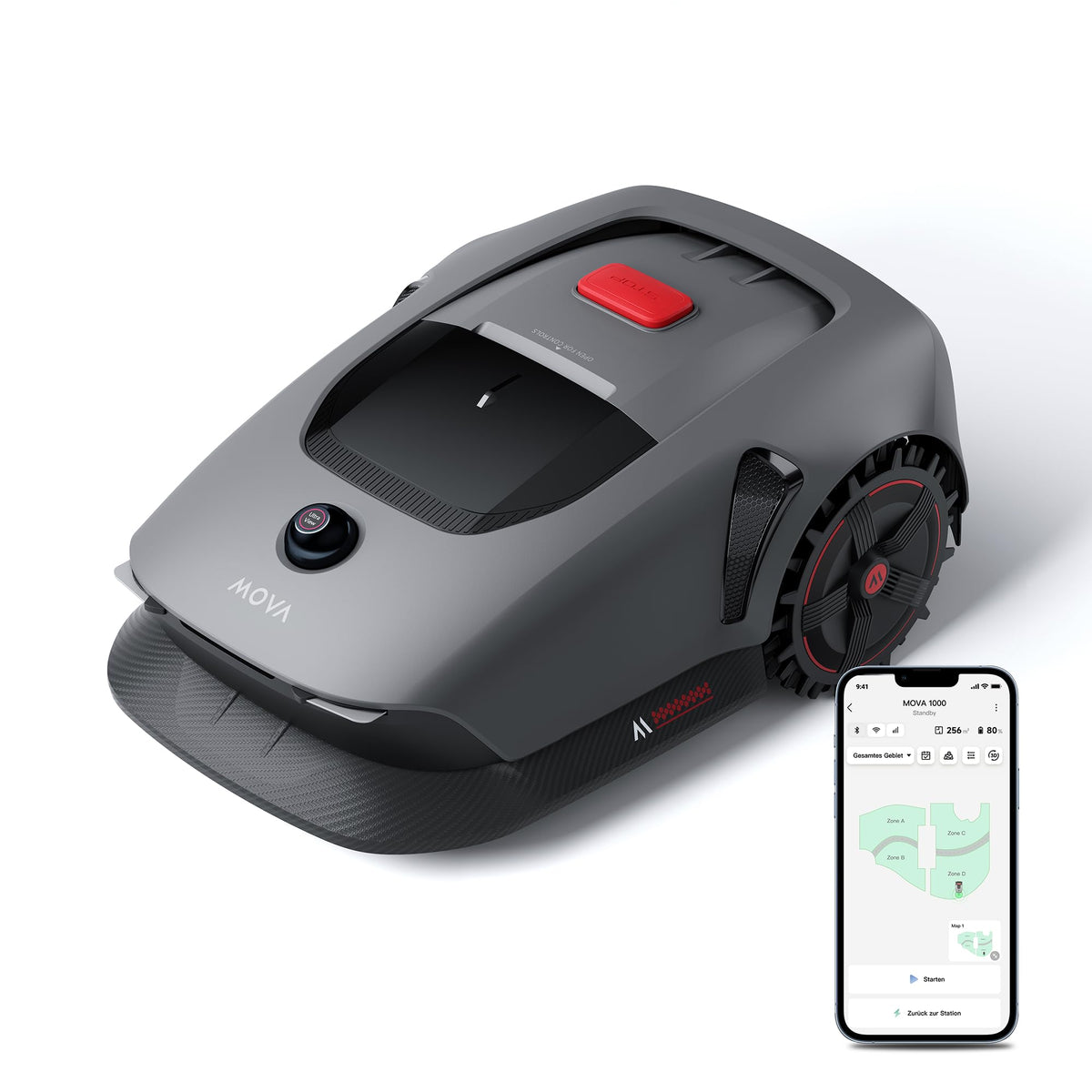 MOVA 600 Mähroboter 600 m², 3D-LiDAR & App-Steuerungf