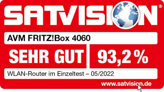 FRITZ!Box 4060 – Wi-Fi 6 Mesh Router mit 4.800 MBit/s, DECT & USB 3.0w