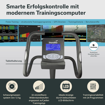 Skandika Morpheus: Ergometer mit 12 kg Schwungmassel