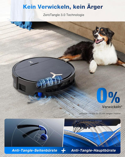 ECOVACS X9 PRO Omni, 16.600Pa, OZMO Roller, ZeroTangle 3.0, Heißwasser-Wischung, TruEdge 2.0, YIKO-GPTf