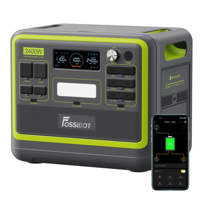 FOSSiBOT F2400 Powerstation 2048Wh, 2400W (4800W Peak), 3 AC Ausgängef