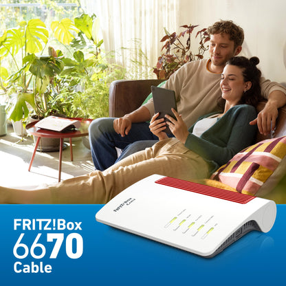 FRITZ!Box 6670 Cable – Wi-Fi 7 Kabelrouter mit DOCSIS 3.1, Zigbee & 2.5-Gbit-LANw