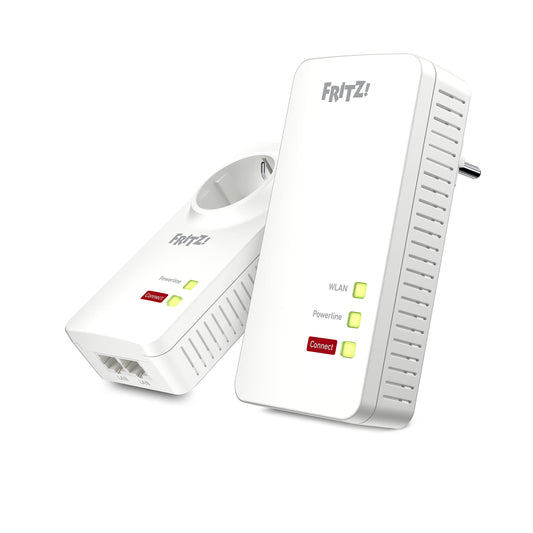 FRITZ!Powerline 1260/1220 Set – WLAN & 1.200 MBit/s für Streaming & NASw