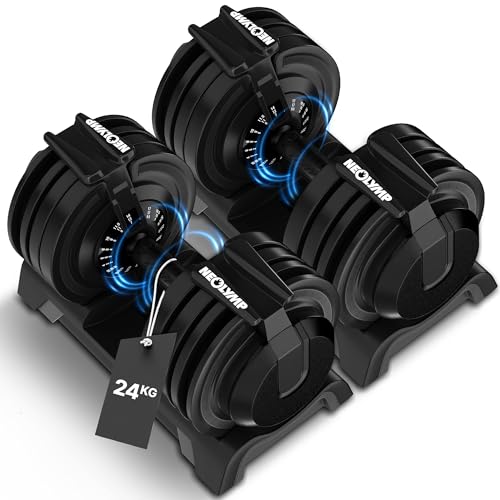 NEOLYMP Verstellbare Kurzhantel 2–40 kg mit Schnellverstellung, Einzelstückl