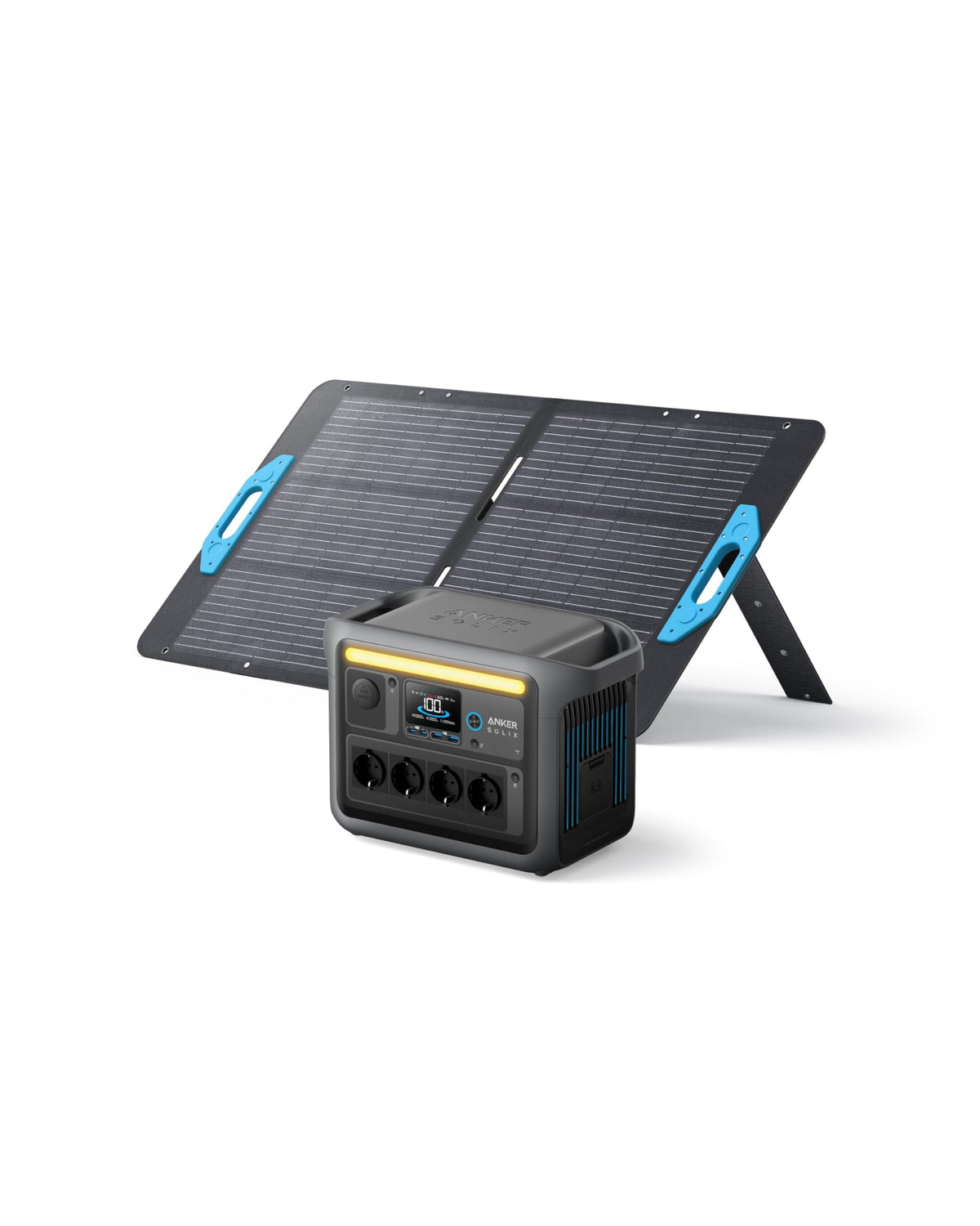 Anker SOLIX C1000 Powerstation 1056Wh, 1800W, mit Tasche & 4 AC-Steckdosenf