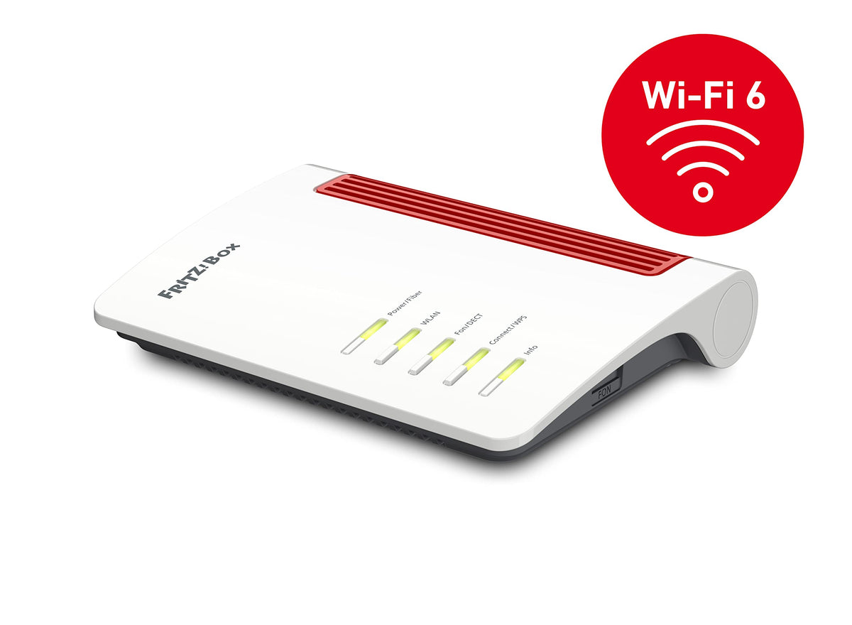 FRITZ!Box 5530 Fiber – Glasfaser-Router mit Wi-Fi 6 & 2.5-Gigabit-LANw