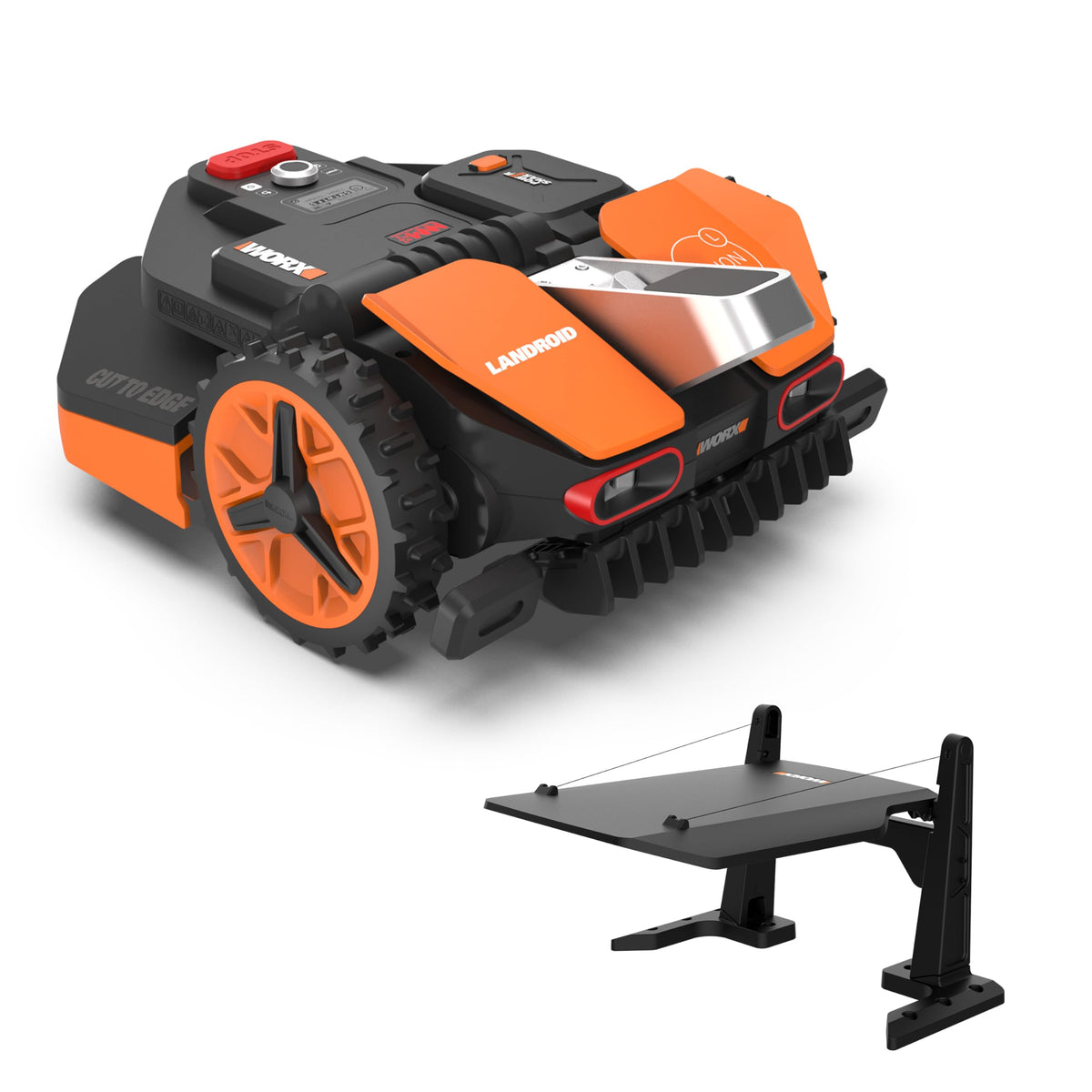 WORX Vision M800 Mähroboter 800 m² ohne Kabel, KI & Igelschutzf