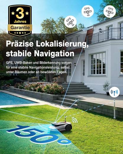 ECOVACS GOAT G1-800 Mähroboter 800 m², ohne Kabel, GPS & Hindernisvermeidungf