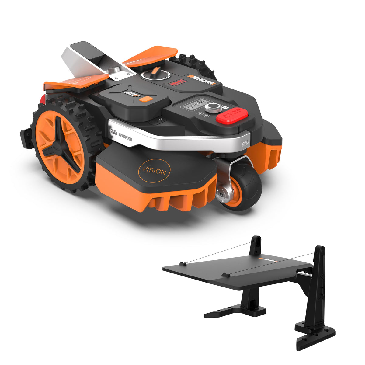 WORX Vision S250 Mähroboter 250 m² ohne Kabel, KI & Igelschutzf