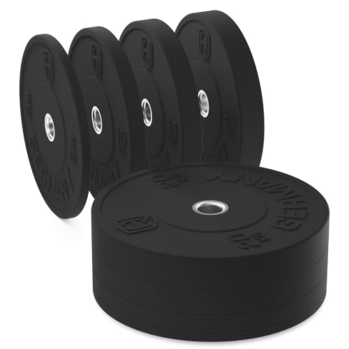 HQ Germany 50mm Vollgummi Bumper Plates - Gewichtsscheiben Set für Trainingl