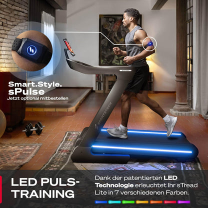 Sportstech sTread Pro/Lite: Klappbares Laufband, 20 km/h, 17 % Steigungl