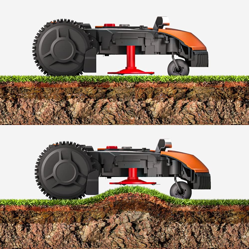 WORX WR167E Mähroboter 700 m² mit Kabel, App & AIA-Navigationf