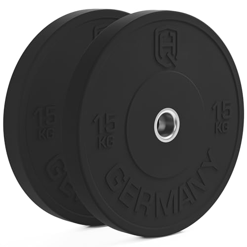 HQ Germany 50mm Vollgummi Bumper Plates - Gewichtsscheiben Set für Trainingl