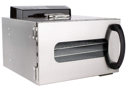 Beeketal 'BDA-15' Dörrautomat aus Edelstahl mit 10 Etagen, Zeitschaltuhr (max. 24h), einstellbarer Temperatur (30-90 °C) und LED Bedienfeld - Profi Gastro Dörrgerät inkl. 10 Einlegegitterw