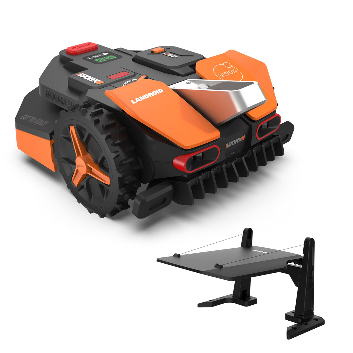 WORX WR167E Mähroboter 700 m² mit Kabel, App & AIA-Navigationf