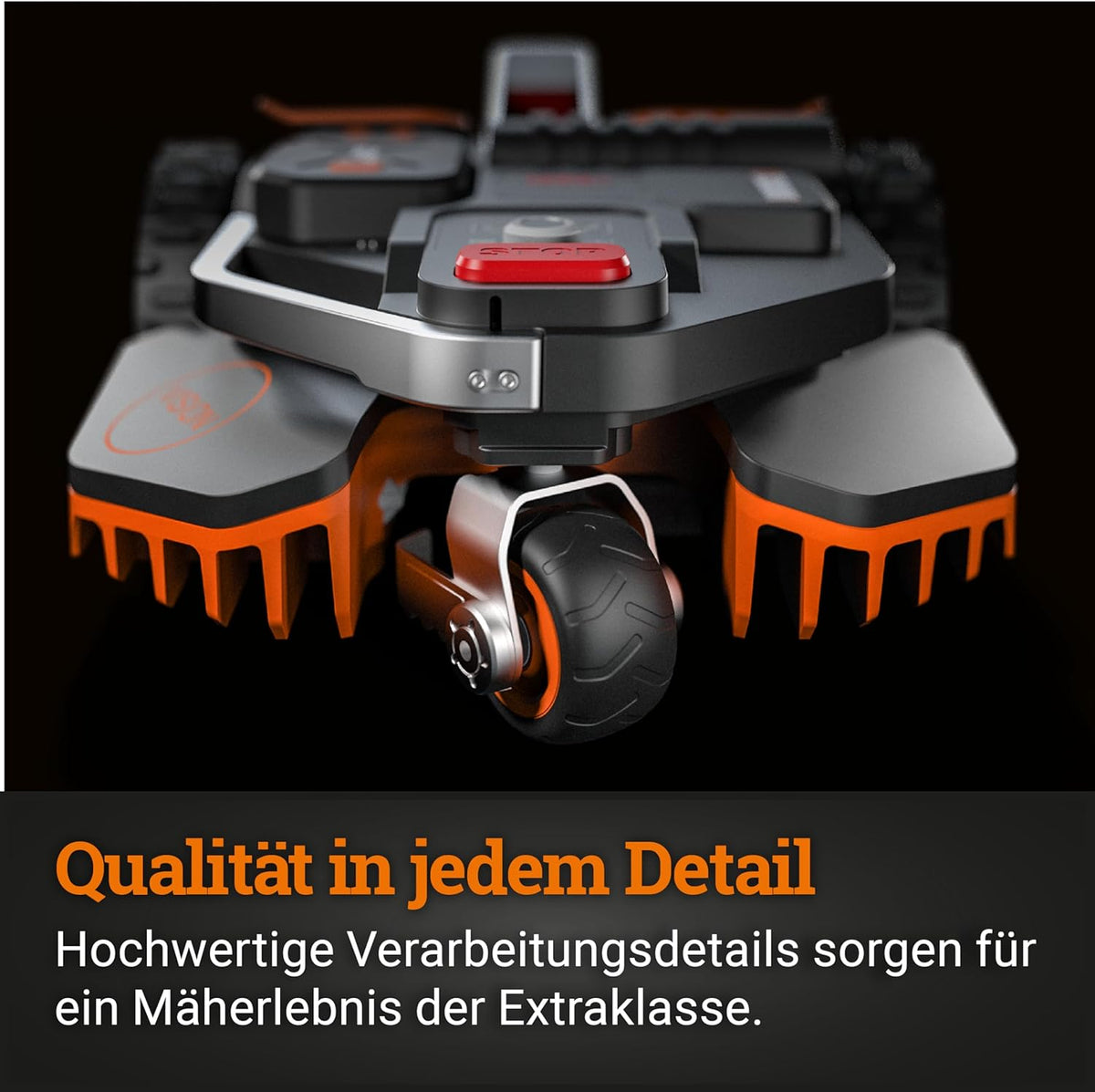 WORX Vision L1600 Mähroboter 1600 m² ohne Kabel, KI & Igelschutzf