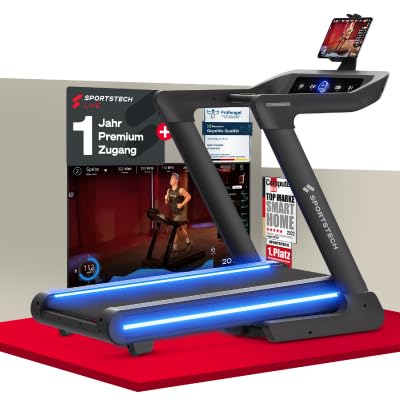 Sportstech sTread Pro/Lite: Klappbares Laufband, 20 km/h, 17 % Steigungl