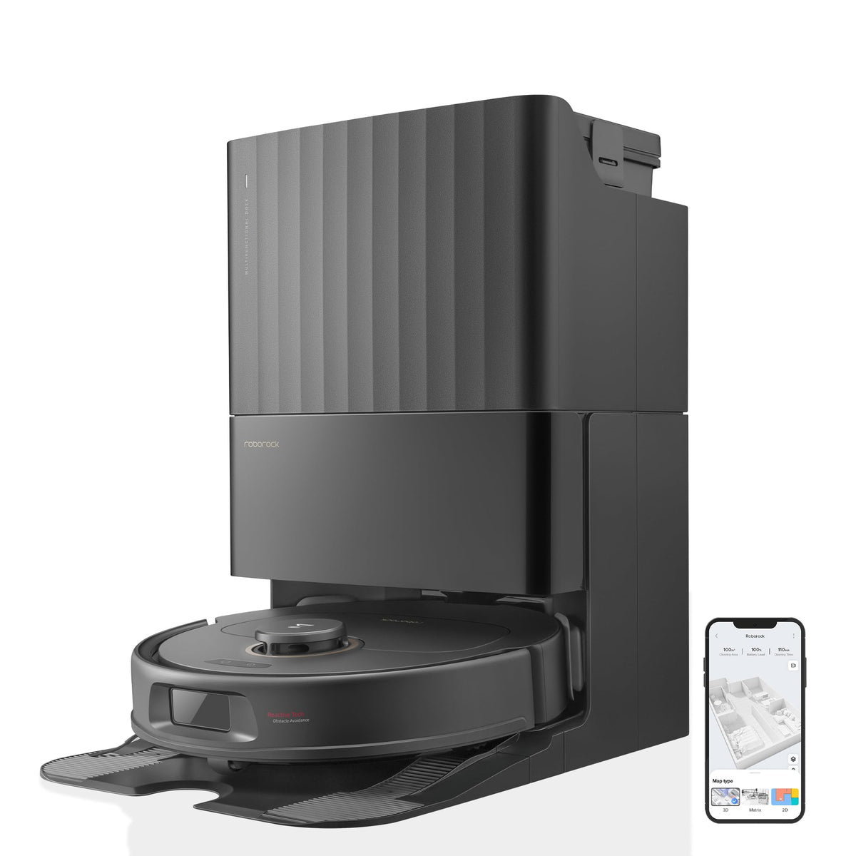 Roborock Qrevo Pro Set, 7000 Pa, FlexiArm™, 60 °C Moppreinigungf