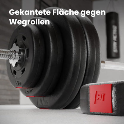 Hop-Sport Hantelbank: Multifunktional mit Latzug, verstellbarer Schrägbank & Hantelsetl