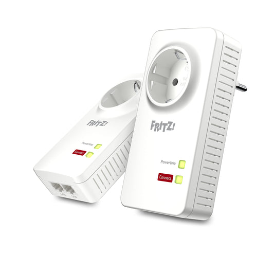 FRITZ!Powerline 1220 Set – 1.200 MBit/s mit 2x Gigabit-LAN pro Adapterw