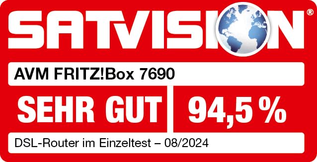 FRITZ!Box 7690 – Wi-Fi 7 DSL-Router mit Supervectoring, Mesh & DECT-Basisw