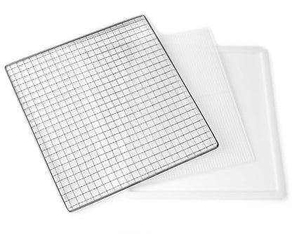 ROMMELSBACHER Dörrautomat DA 1000, XXL-Dörrfläche 1,6 m², inkl. 10 Edelstahl-Dörrtabletts, 2 Dörrgitter, 2 Dörrmatten, LED-Display, 24 Std. Zeitschaltuhr, Temperatur einstellbar (35 °C – 75 °C)w