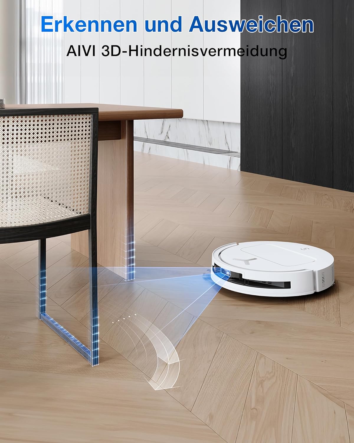 ECOVACS DEEBOT T50 Omni Saugroboter: 15.000 Pa, Heisswasser-Wischfunktion mit All-in-One Stationd