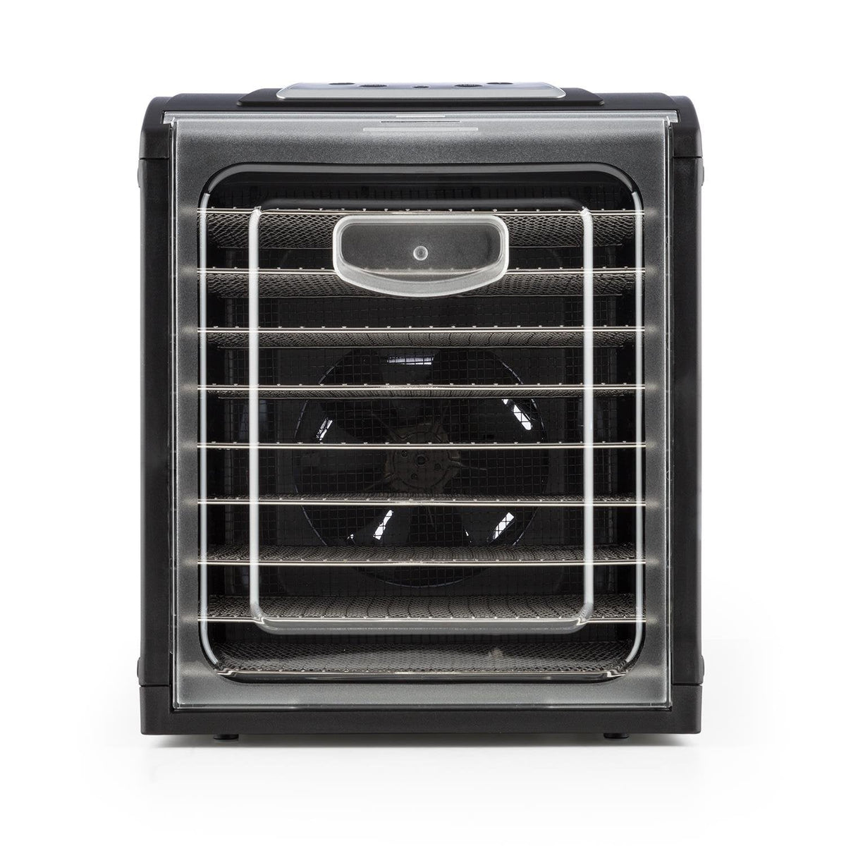 Klarstein Dörrautomat, Dörrgerät, Food Dehydrator, Dörrautomat aus Metall, Dehydrator Food Dryer, 9 Ablagen, 700 Watt, Touch-Display, Timer, Edelstahlheizelement, HotAir Circulation System, Schwarzw